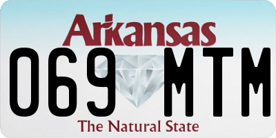 AR license plate 069MTM