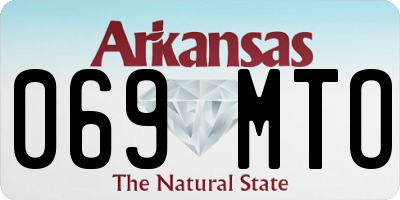 AR license plate 069MTO