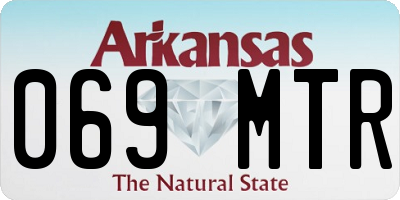 AR license plate 069MTR