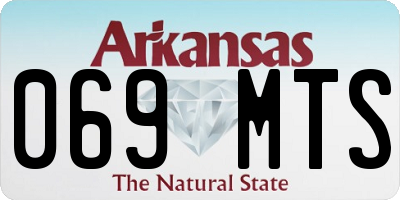 AR license plate 069MTS