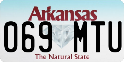 AR license plate 069MTU