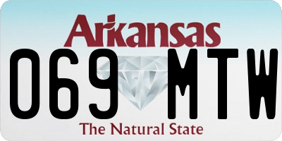 AR license plate 069MTW