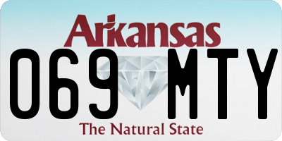 AR license plate 069MTY