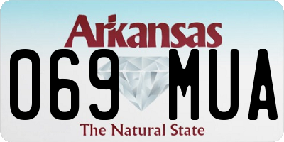 AR license plate 069MUA