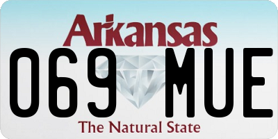 AR license plate 069MUE