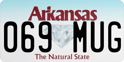 AR license plate 069MUG