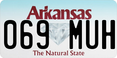 AR license plate 069MUH