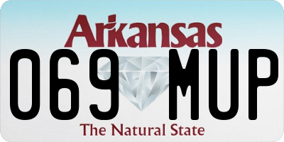 AR license plate 069MUP