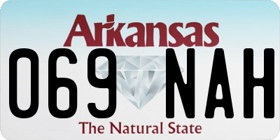 AR license plate 069NAH