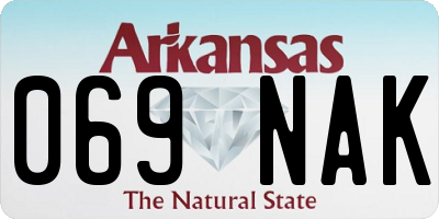 AR license plate 069NAK