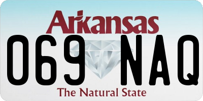 AR license plate 069NAQ