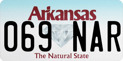 AR license plate 069NAR