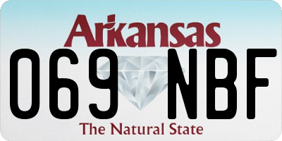 AR license plate 069NBF