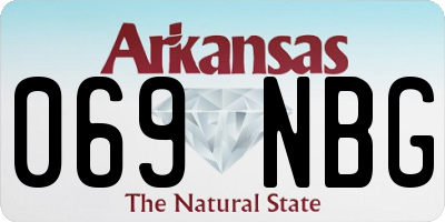 AR license plate 069NBG