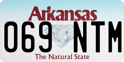 AR license plate 069NTM