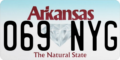 AR license plate 069NYG