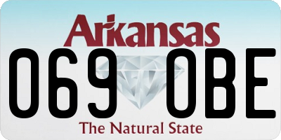 AR license plate 069OBE