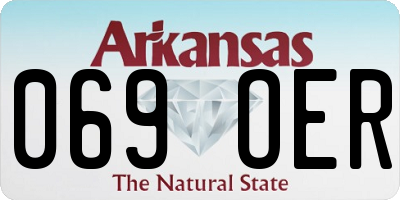 AR license plate 069OER