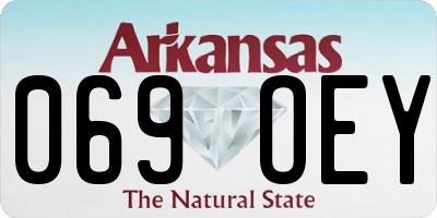 AR license plate 069OEY