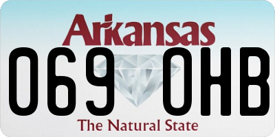 AR license plate 069OHB