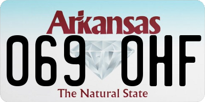 AR license plate 069OHF