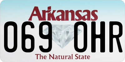 AR license plate 069OHR