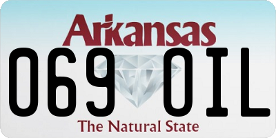 AR license plate 069OIL