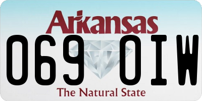 AR license plate 069OIW