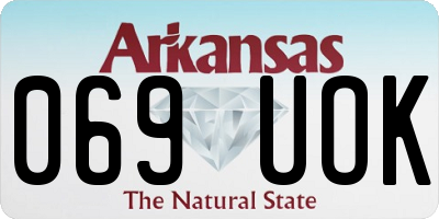 AR license plate 069UOK