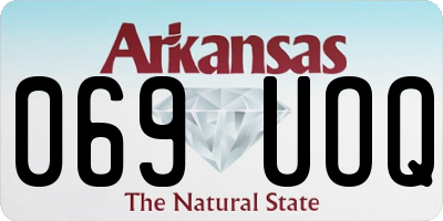 AR license plate 069UOQ