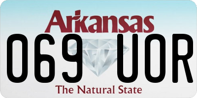 AR license plate 069UOR