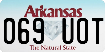 AR license plate 069UOT