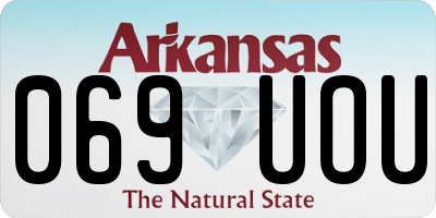 AR license plate 069UOU