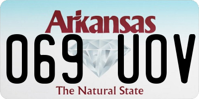 AR license plate 069UOV