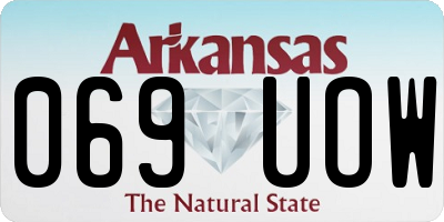 AR license plate 069UOW