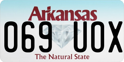 AR license plate 069UOX