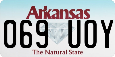 AR license plate 069UOY