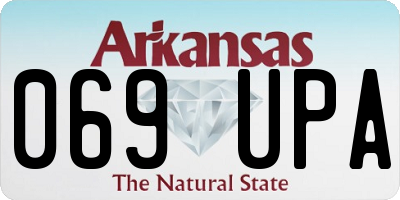 AR license plate 069UPA