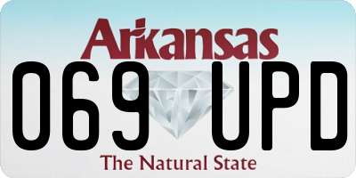 AR license plate 069UPD