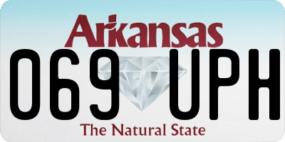AR license plate 069UPH