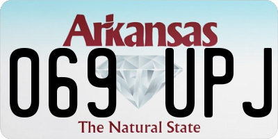AR license plate 069UPJ