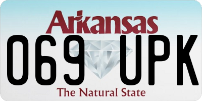 AR license plate 069UPK
