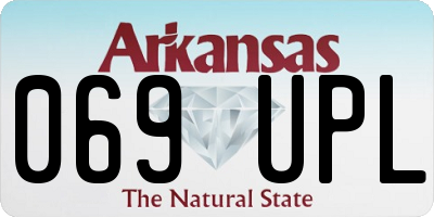 AR license plate 069UPL
