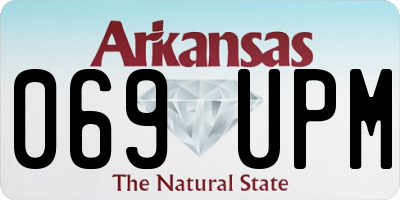 AR license plate 069UPM