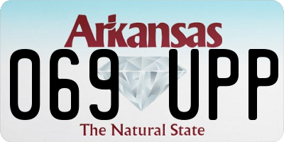 AR license plate 069UPP