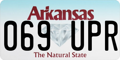 AR license plate 069UPR