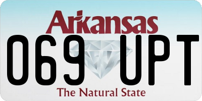 AR license plate 069UPT