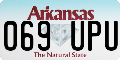 AR license plate 069UPU