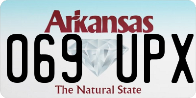 AR license plate 069UPX