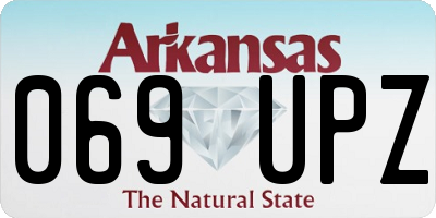 AR license plate 069UPZ